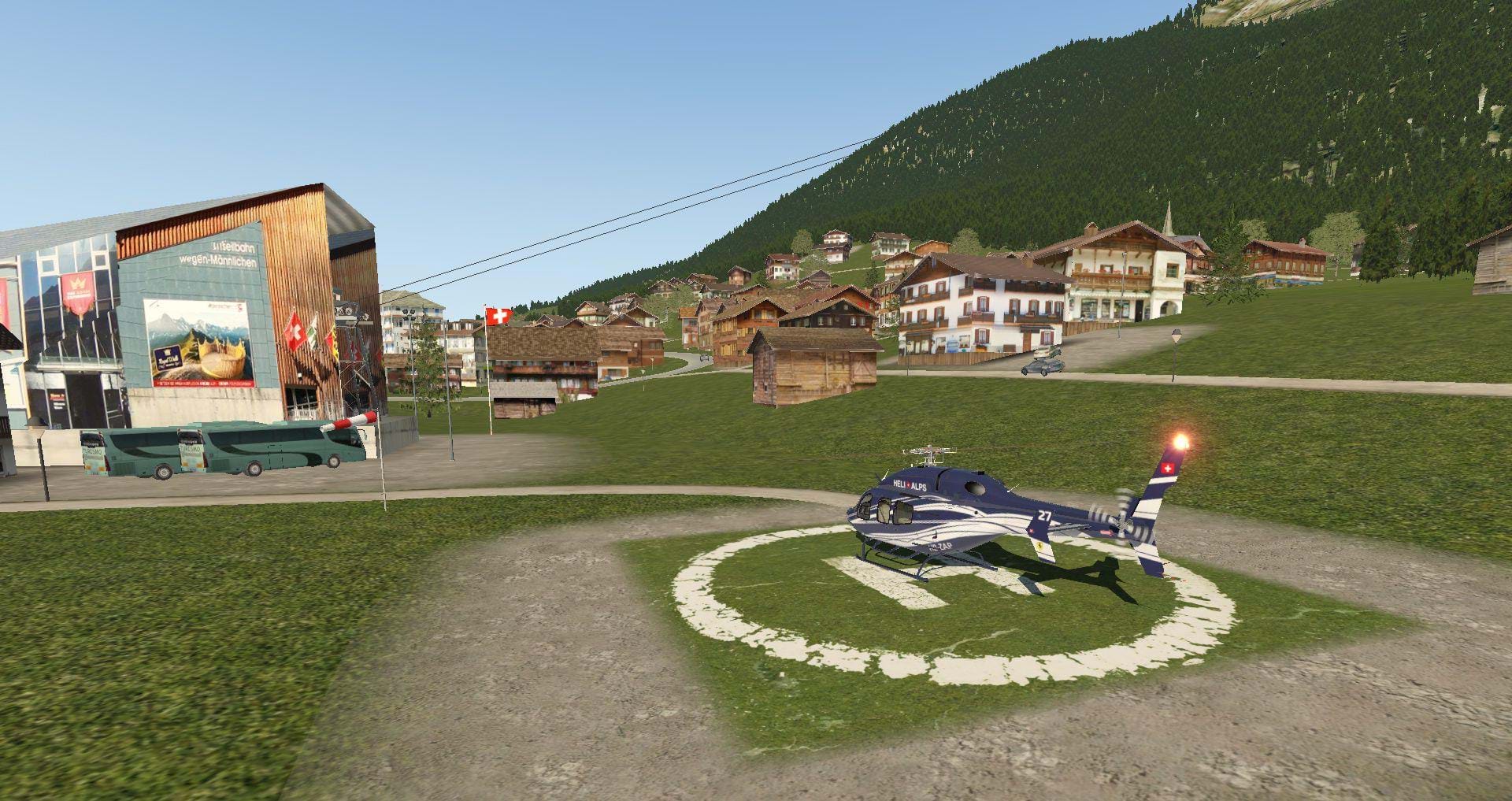 Frank Dainese and Fabio Bellini's Eiger Park 3D for X-Plane