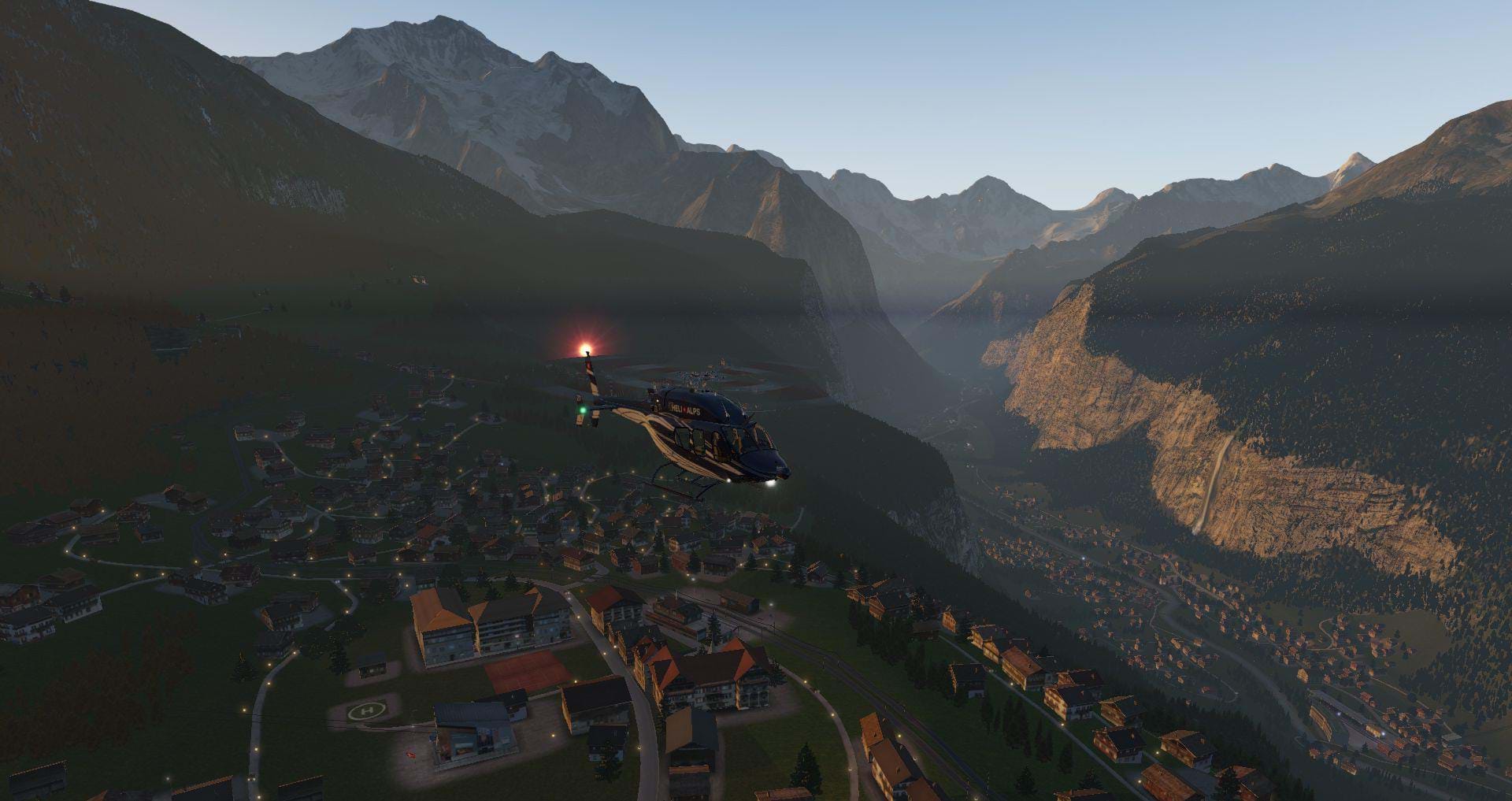 Frank Dainese and Fabio Bellini's Eiger Park 3D for X-Plane