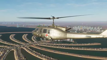 Free DCS mission pack for they UH-1 Huey: Dubai Dispatch