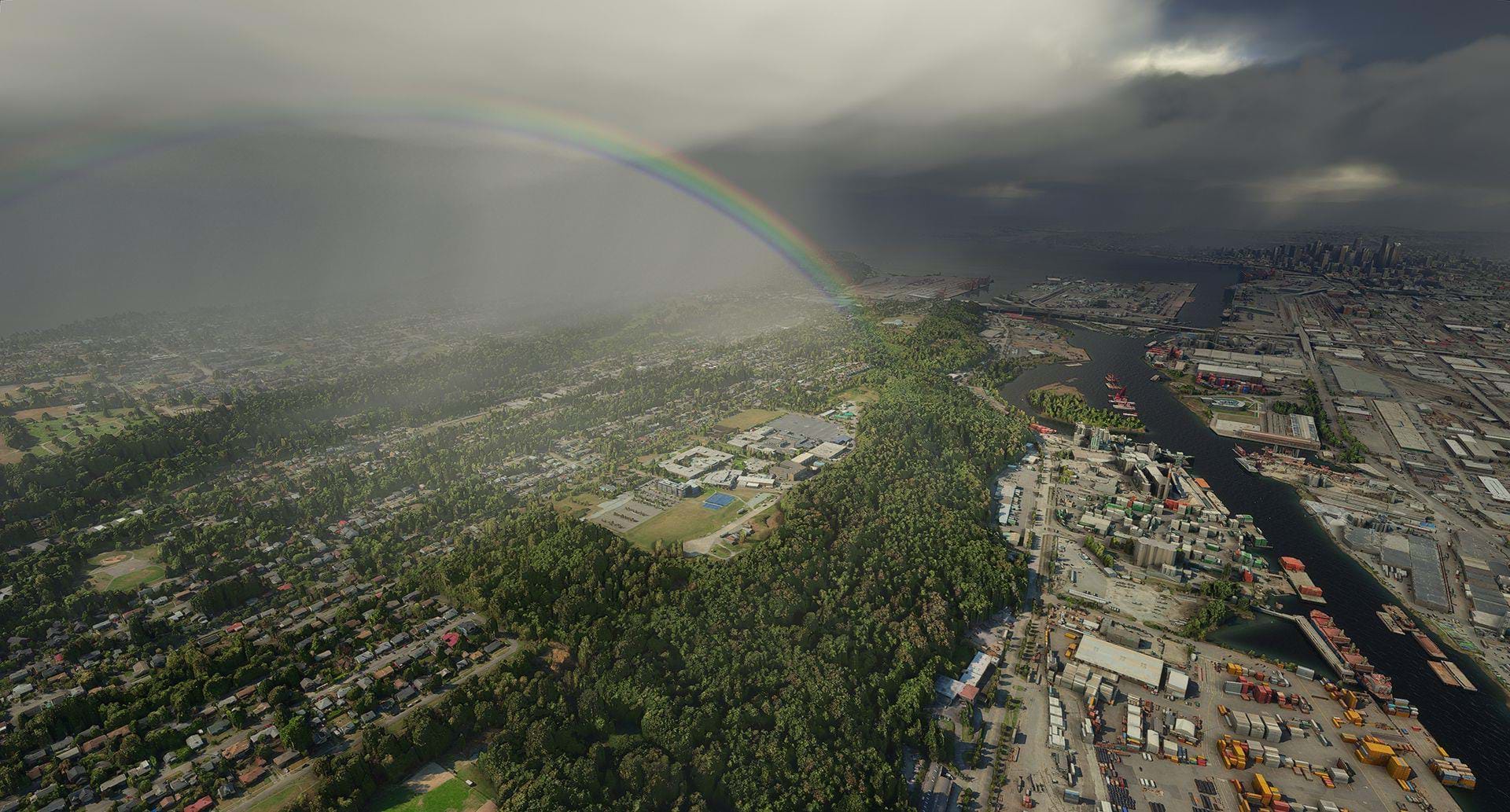 Microsoft Flight Simulator - rainbows