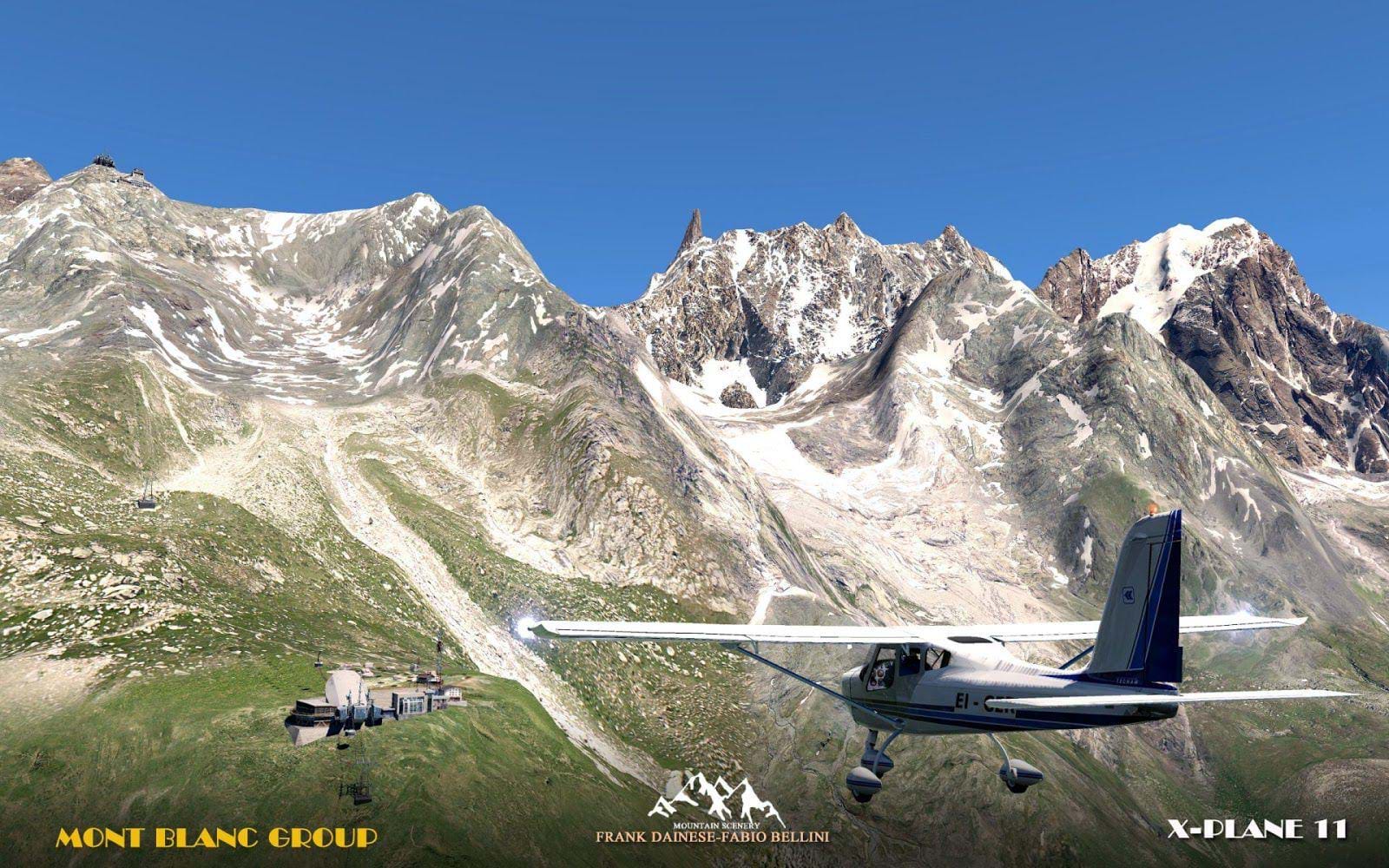 Frank Dainese and Fabio Bellini Mont Blanc for X-Plane