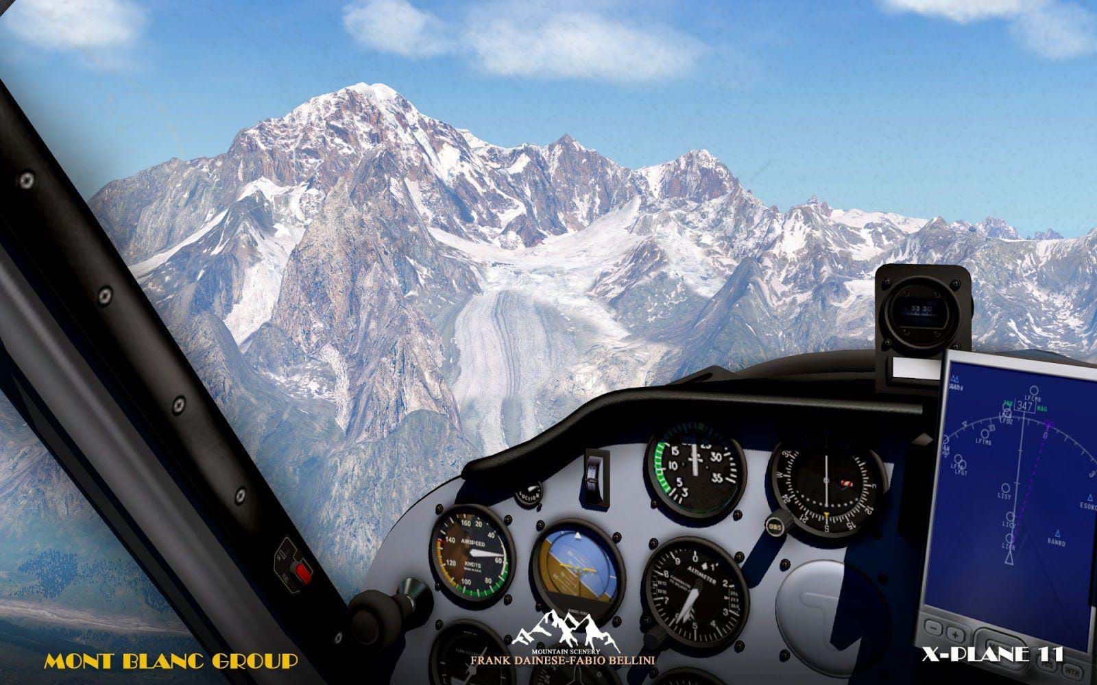 Frank Dainese and Fabio Bellini Mont Blanc for X-Plane