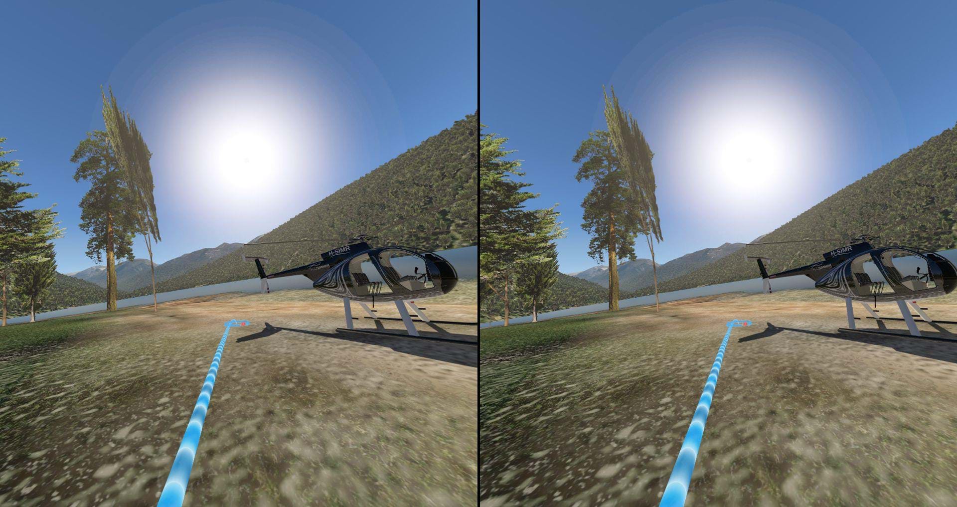 Virtual reality in X-Plane