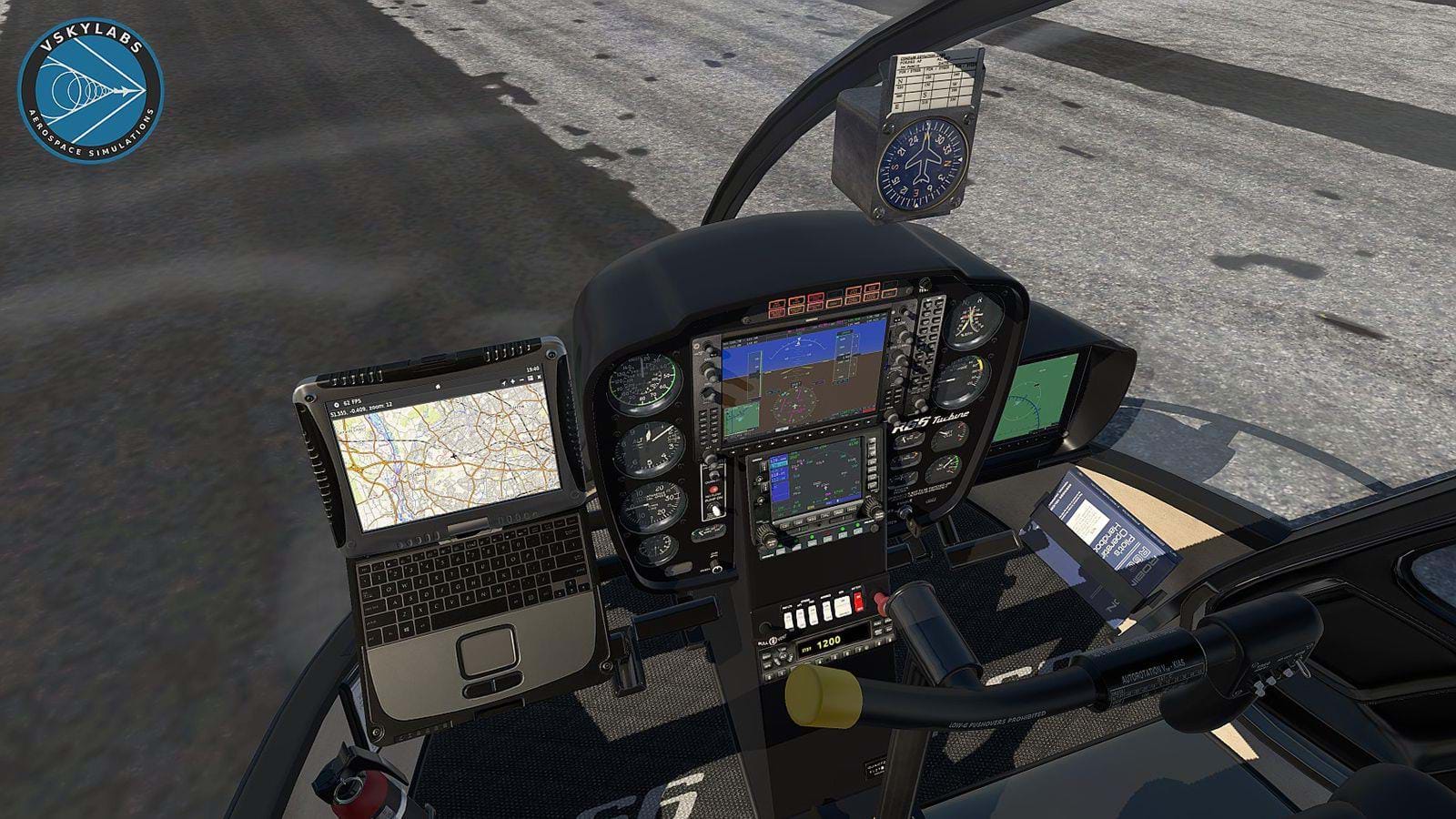 VSKYLABS R66 cockpit for X-Plane