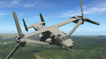 New screenshots of the upcoming AOA V-22 Osprey for X-Plane