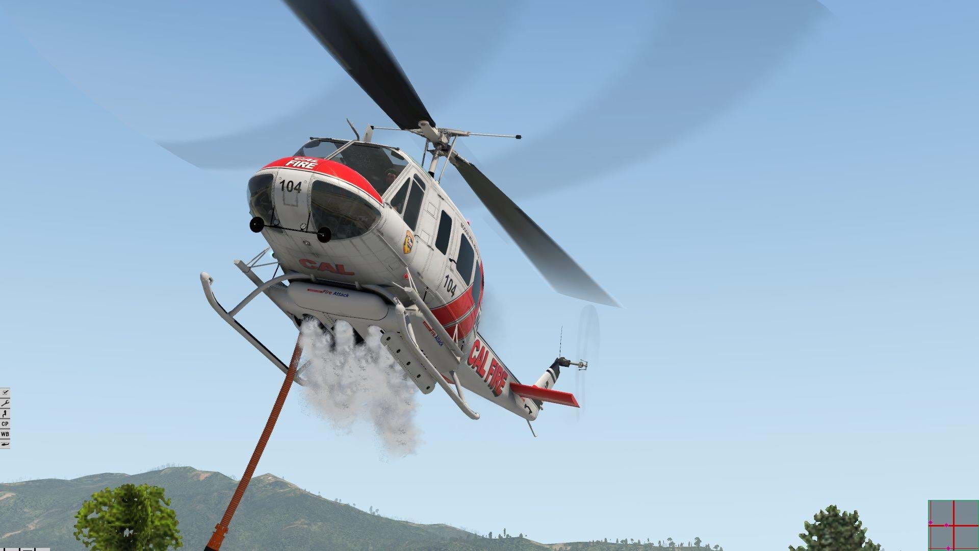 Nimbus Simulation Studios firefighting Huey for X-Plane