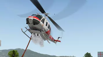 Nimbus Simulation Studios shows firefighting version of the Huey for X-Plane