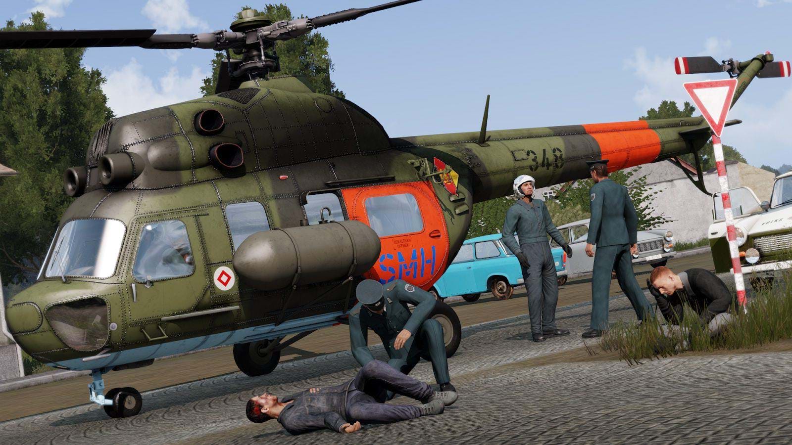 ARMA 3 DLC Global Mobilization - Cold War Germany helicopters