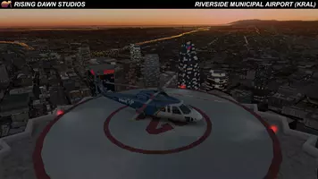 Rising Dawn Studios’ Riverside Municipal and Los Angeles for X-Plane to bring helipads