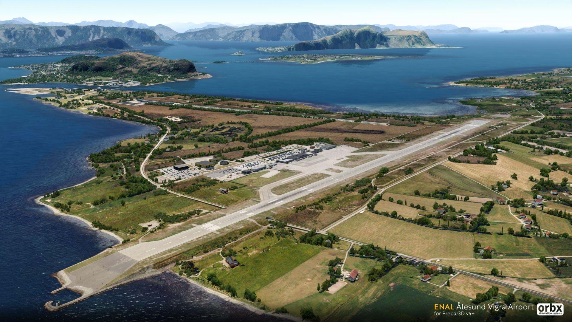 ORBX released ENAL Ålesund Vigra airport for P3D