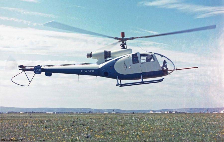 Prototype Gazelle in flight - Airbus Photo