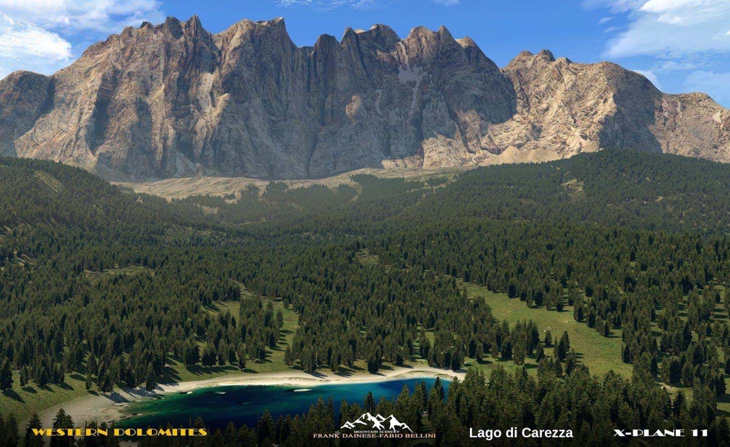 Frank Dainese and Fabio Bellini Dolomites 3D - Val Gardena for X-Plane