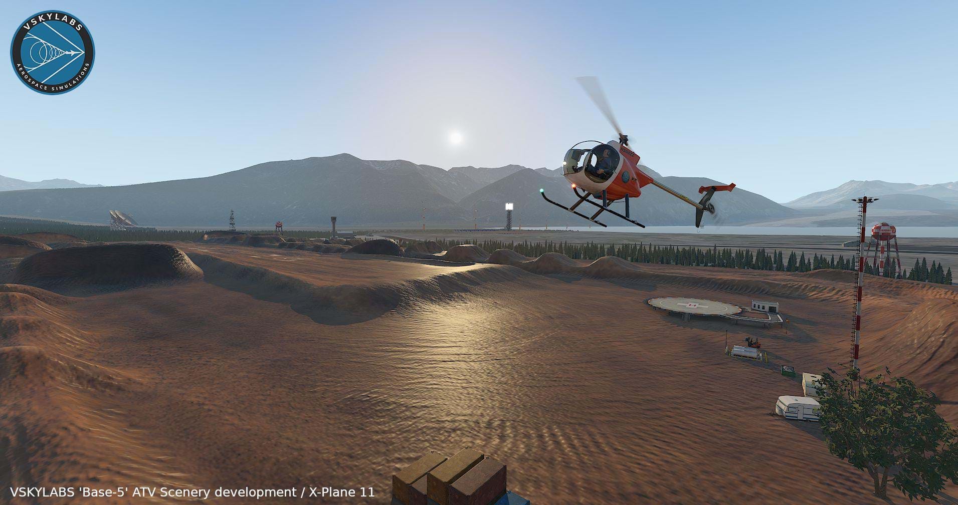VSKYLABS helicopter training scenery for X-Plane