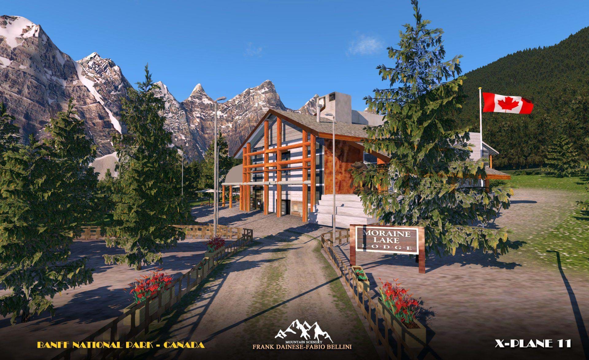 Frank Dainese and Fabio Bellini Banff National Park UHD for X-Plane