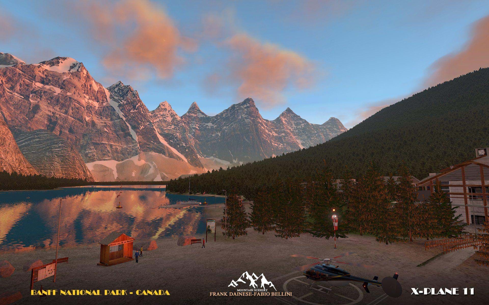 Frank Dainese and Fabio Bellini Banff National Park UHD for X-Plane