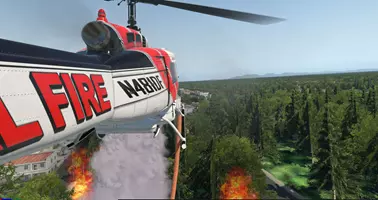 Nimbus Simulations shows off new Huey firefighting video