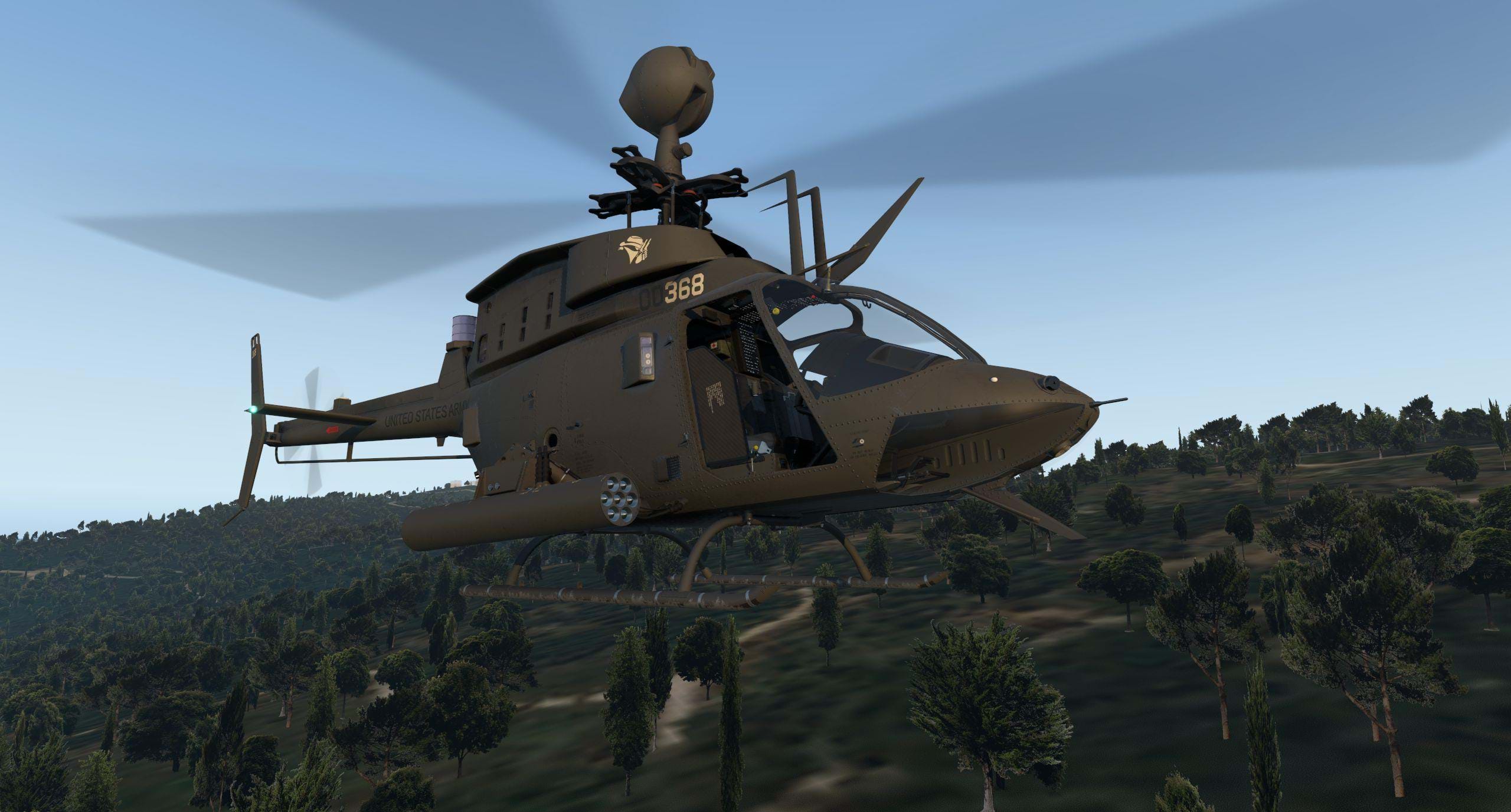 Freeware OH-58D Kiowa for X-Plane