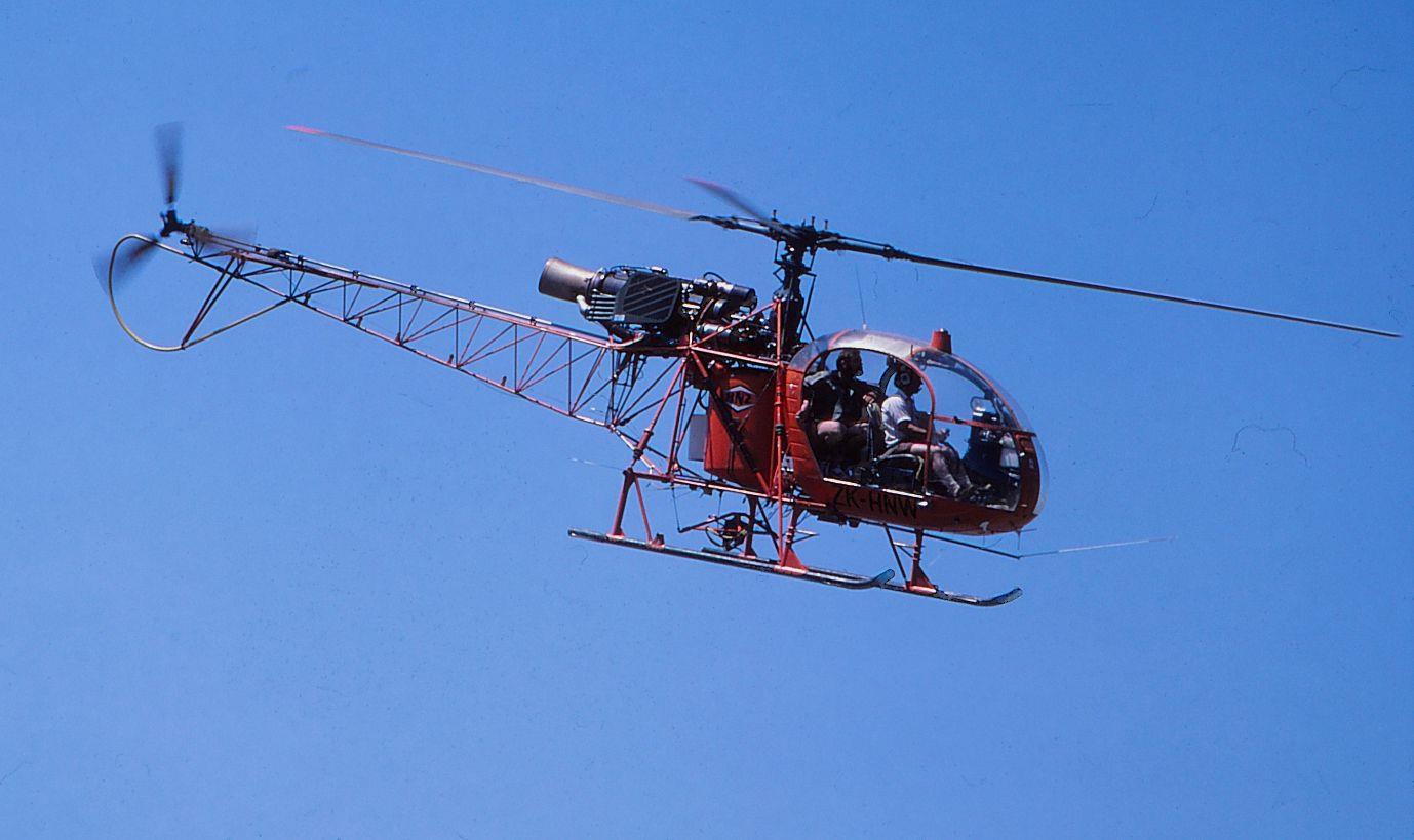 Helicopters NZ Lama with mufflers