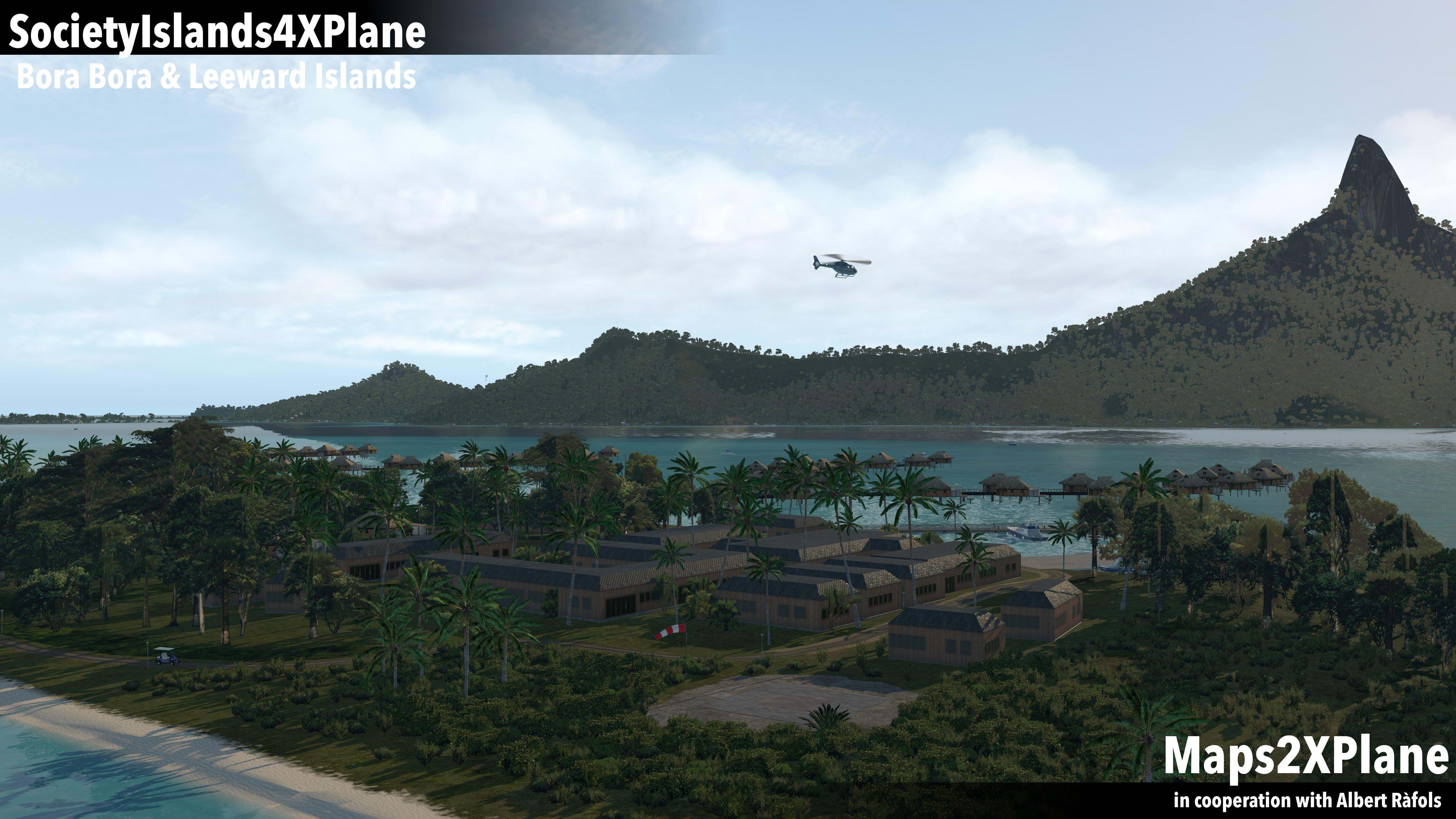 Maps2XPlane’s Society Islands XP - Bora Bora & Leeward Islands for X-Plane