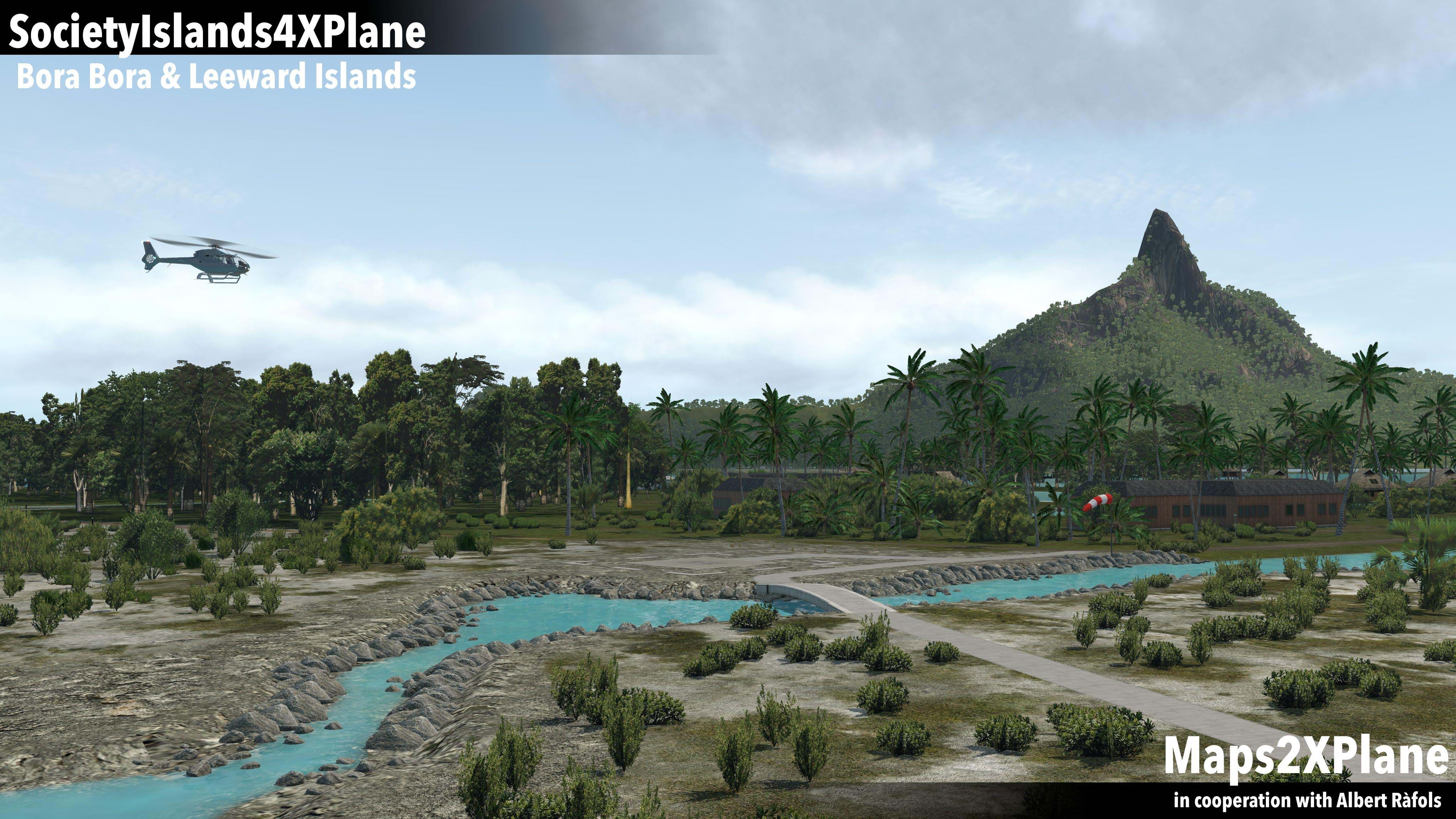 Maps2XPlane’s Society Islands XP - Bora Bora & Leeward Islands for X-Plane