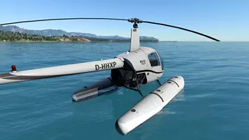 Exclusive images of Laminar Research’s new default helicopter for X-Plane 12: the R22