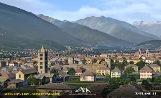 Frank Dainese and Fabio Bellini released Val D’Aosta North/South + Matterhorn Park 2.0 for X-Plane