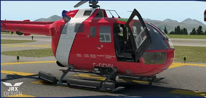 JRX Design released the Bo 105 DBS-4 for X-Plane