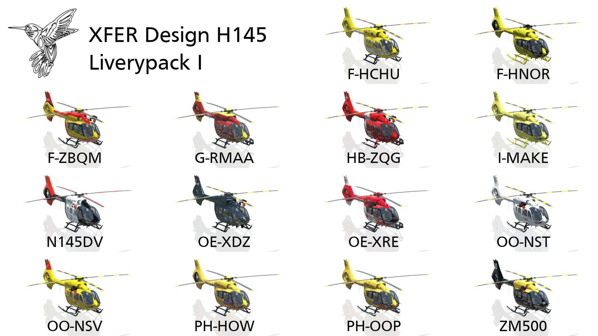 XFER Design H145 livery pack 1
