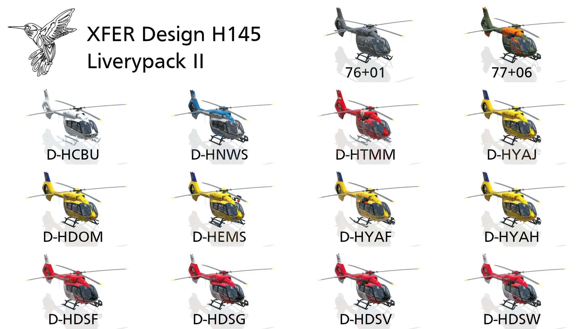 XFER Design H145 livery pack 2