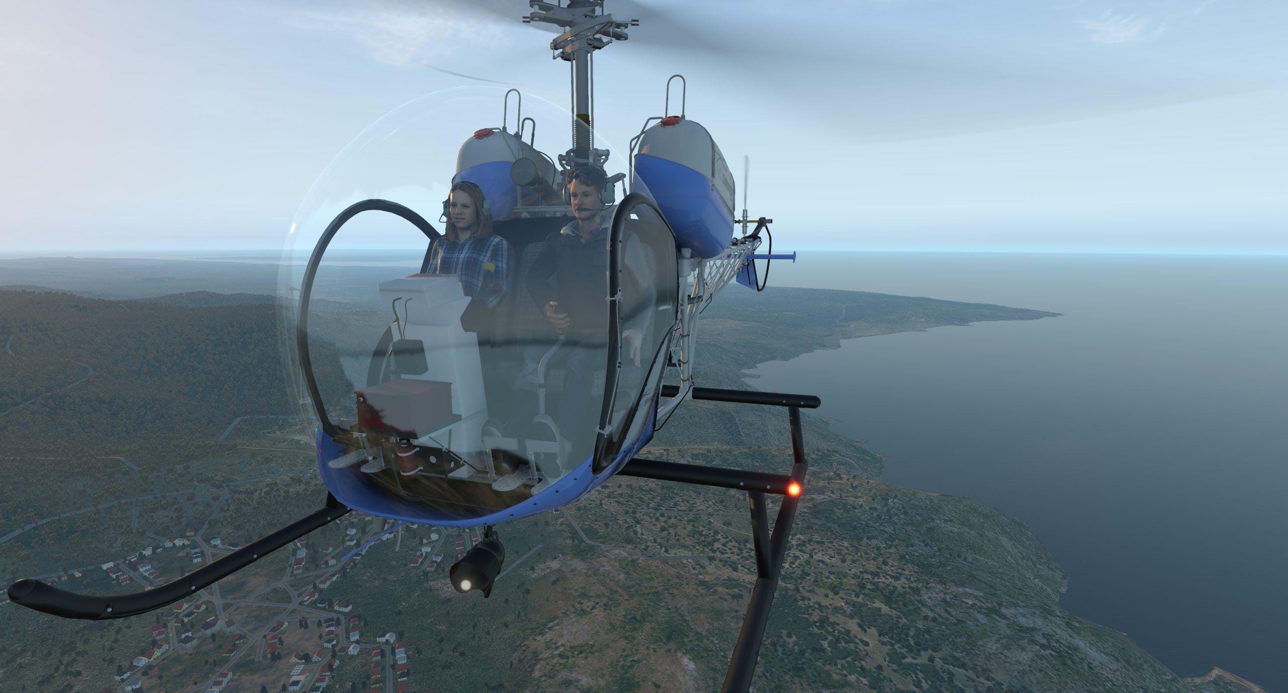 FlyInside Bell 47G2 for X-Plane - no passenger