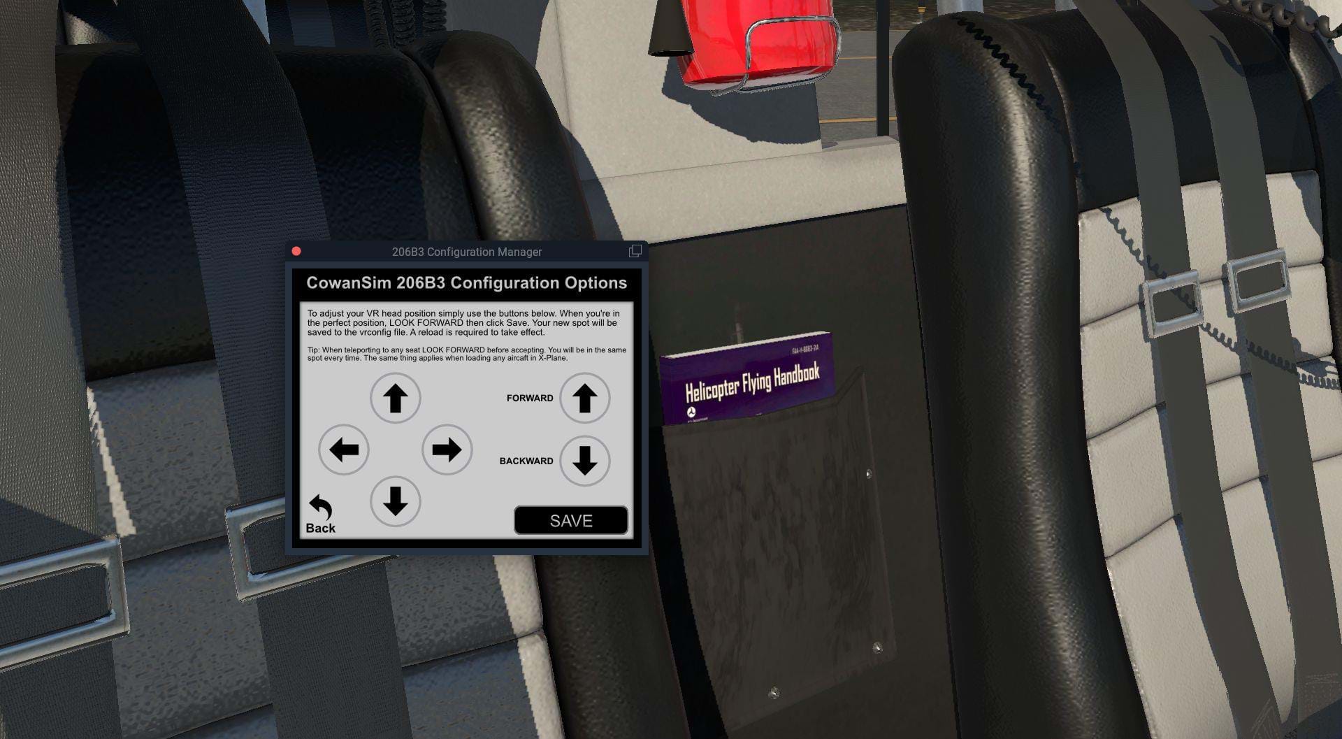 Cowan Simulation Bell 206B3 JetRanger for X-Plane - Config manager