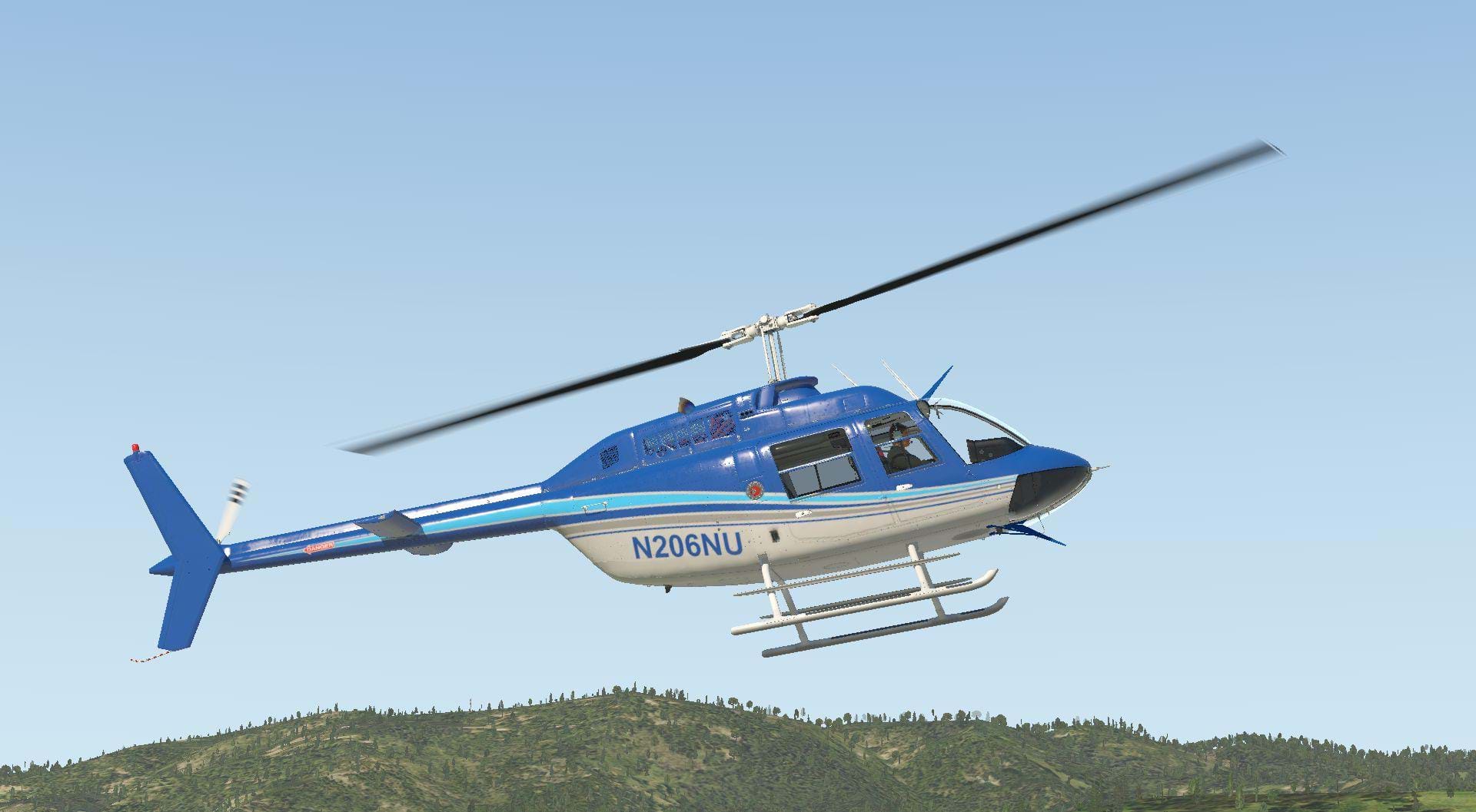 Cowan Simulation Bell 206B3 JetRanger for X-Plane - In flight