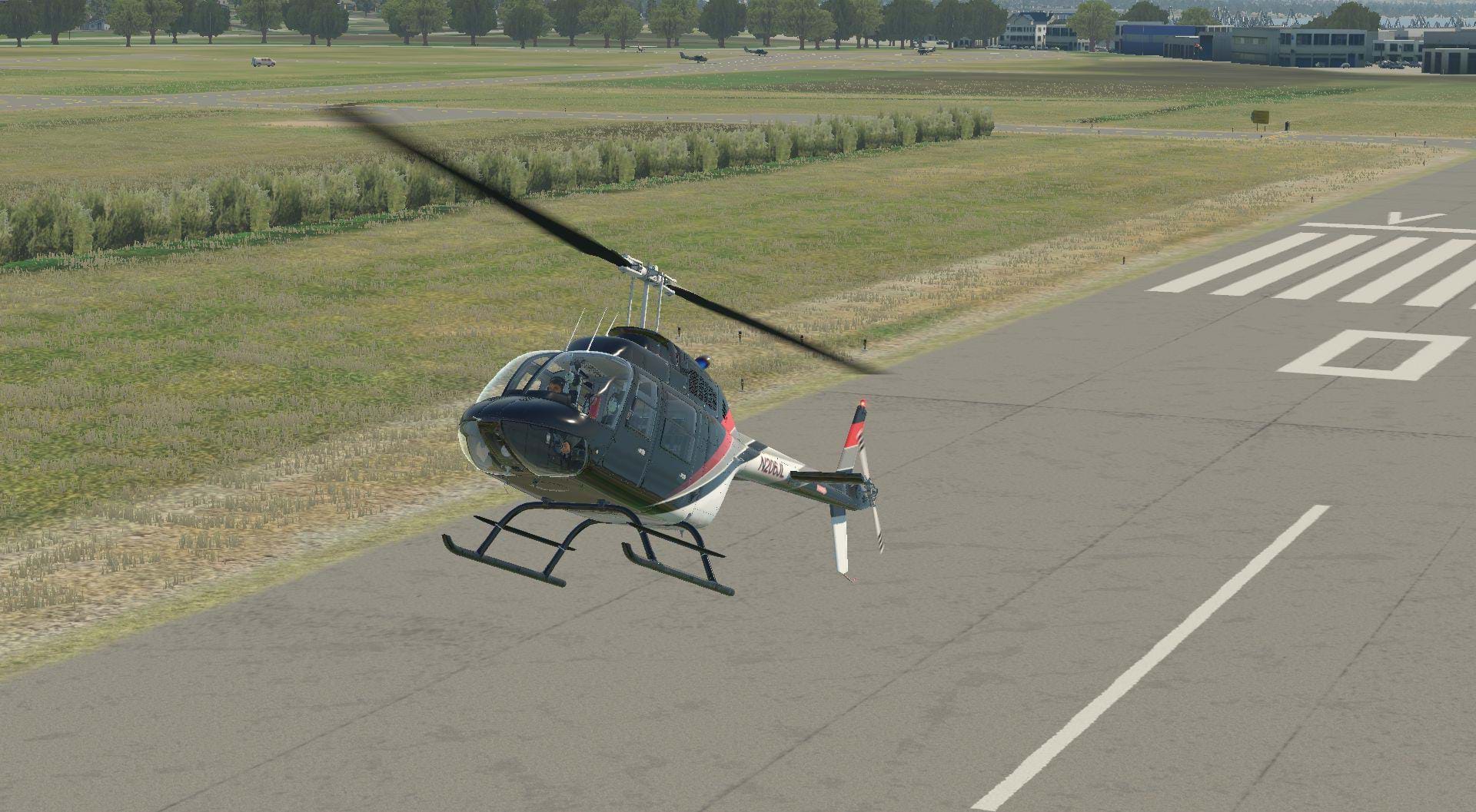 Cowan Simulation Bell 206B3 JetRanger for X-Plane - autorotation