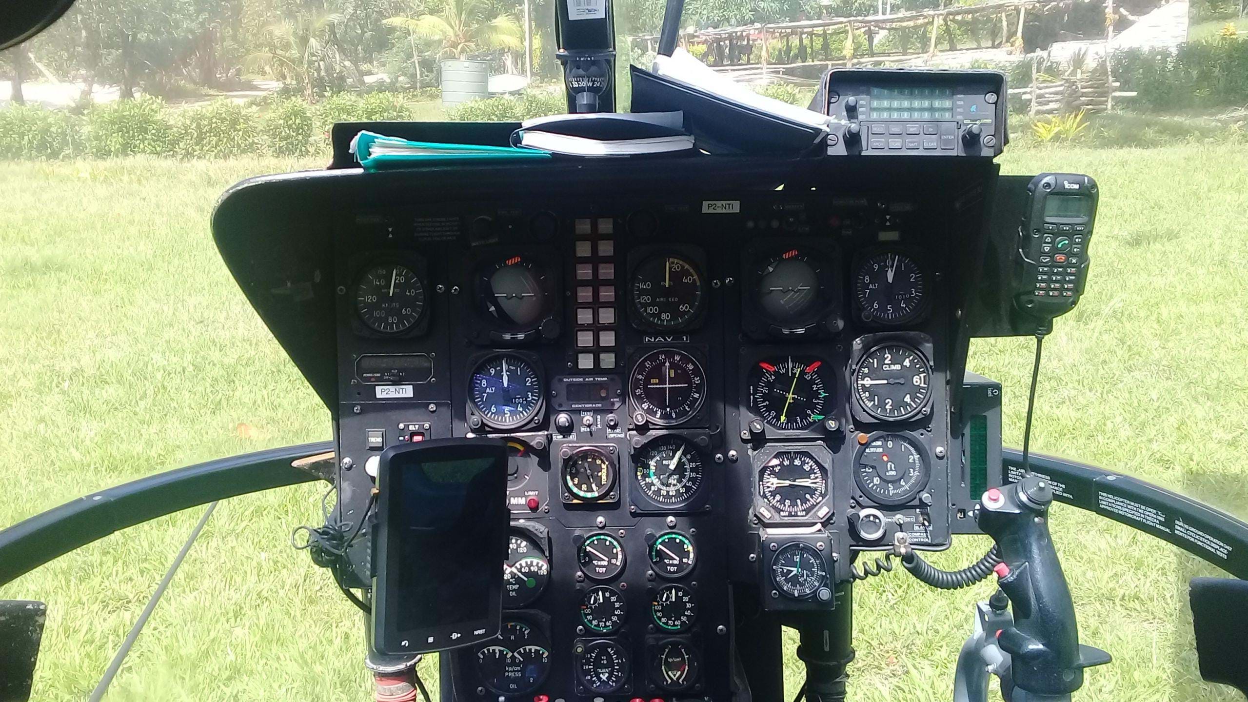Cockpit of the real Bo 105