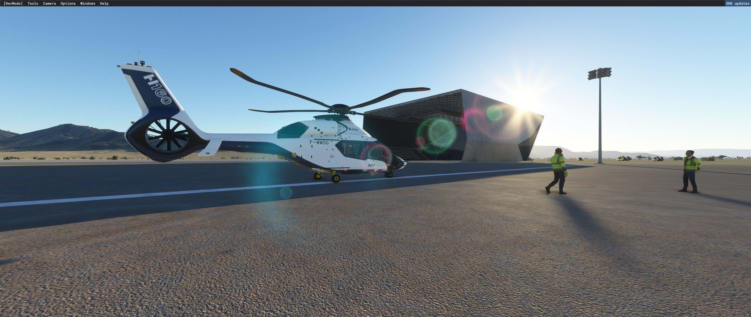 Fast Cow Productions bringing the Airbus H160 to Microsoft Flight Simulator