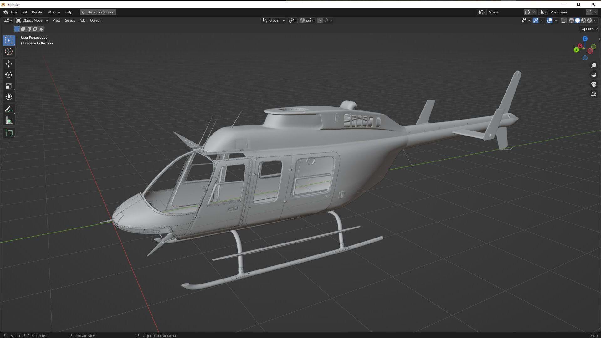 Bell 206L3 LongRanger for X-Plane under development by Cowan Simulation