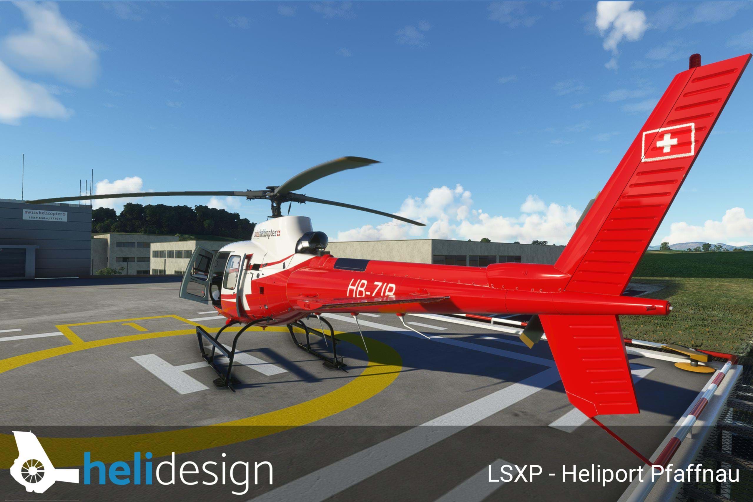 Helidesign.ch released freeware Pfaffnau scenery for Microsoft Flight Simulator