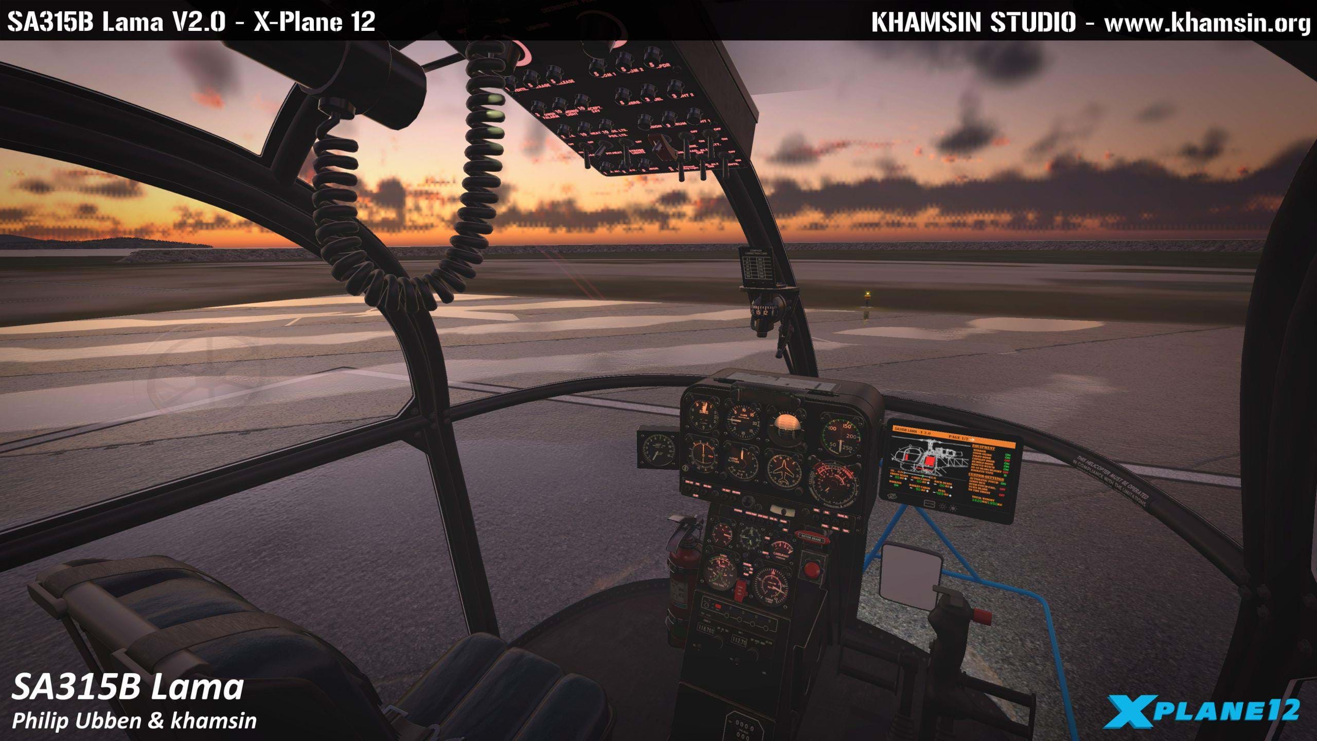 Philip Ubben/Khamsin Studios SA-315 Lama being updated for X-Plane 12