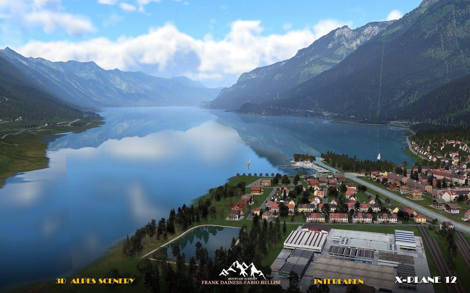 Frank Dainese and Fabio Bellini announced 3D Alps scenery for X-Plane 12