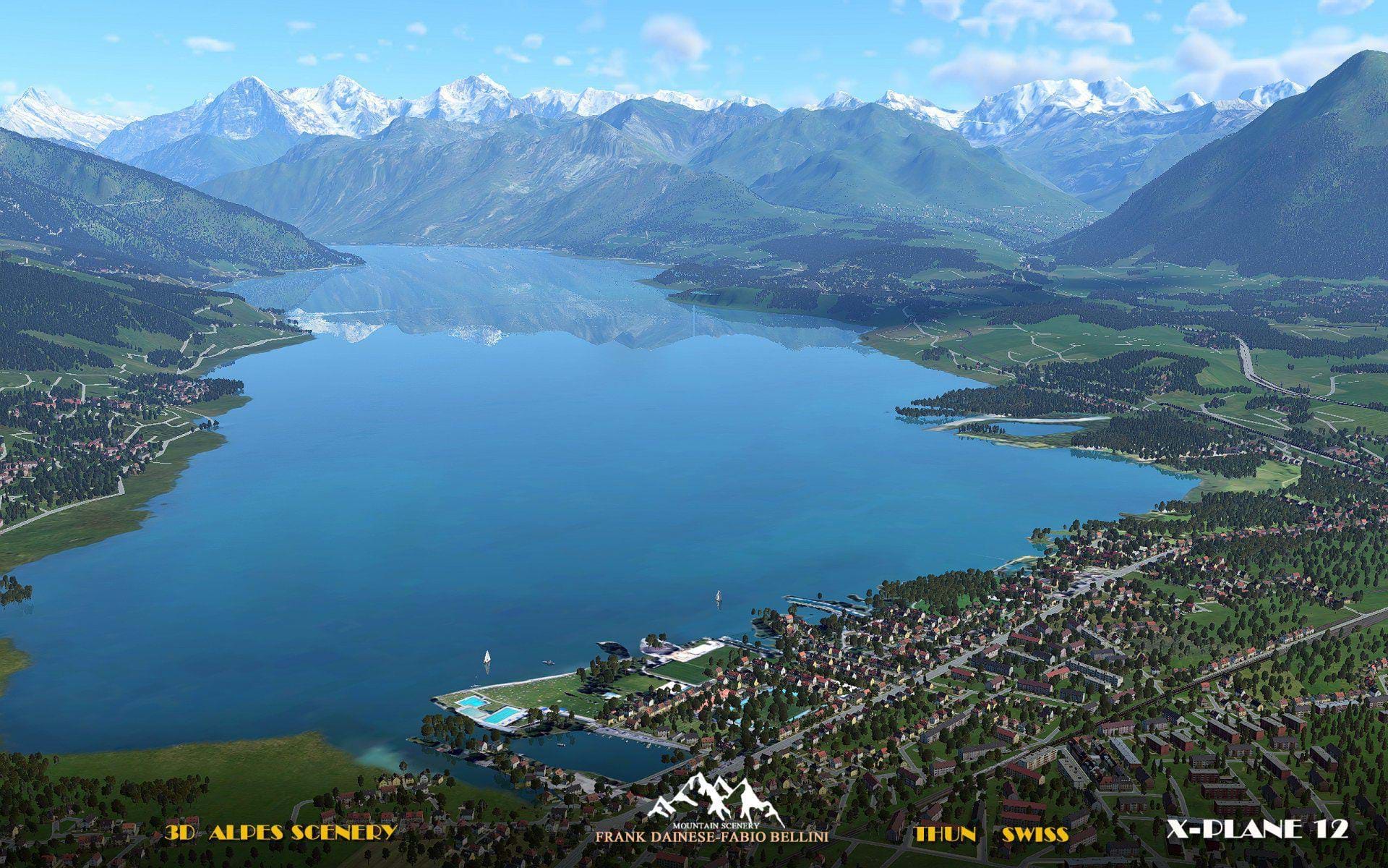 Frank Dainese and Fabio Bellini announced 3D Alps scenery for X-Plane 12