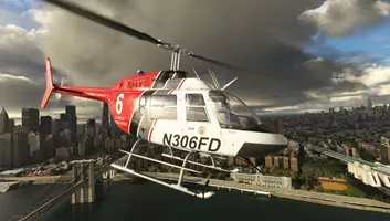 Cowan Simulation shared screenshots of the Bell 206B3 for MSFS