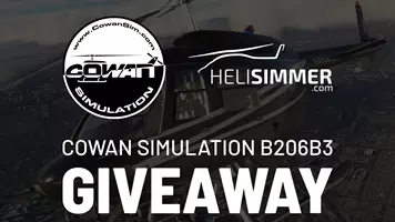 Win a copy of the Cowan Simulation Bell 206B3 for MSFS (or 10% off any product)