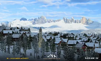 Frank Dainese and Fabio Bellini released Dolomites scenery for X-Plane 12