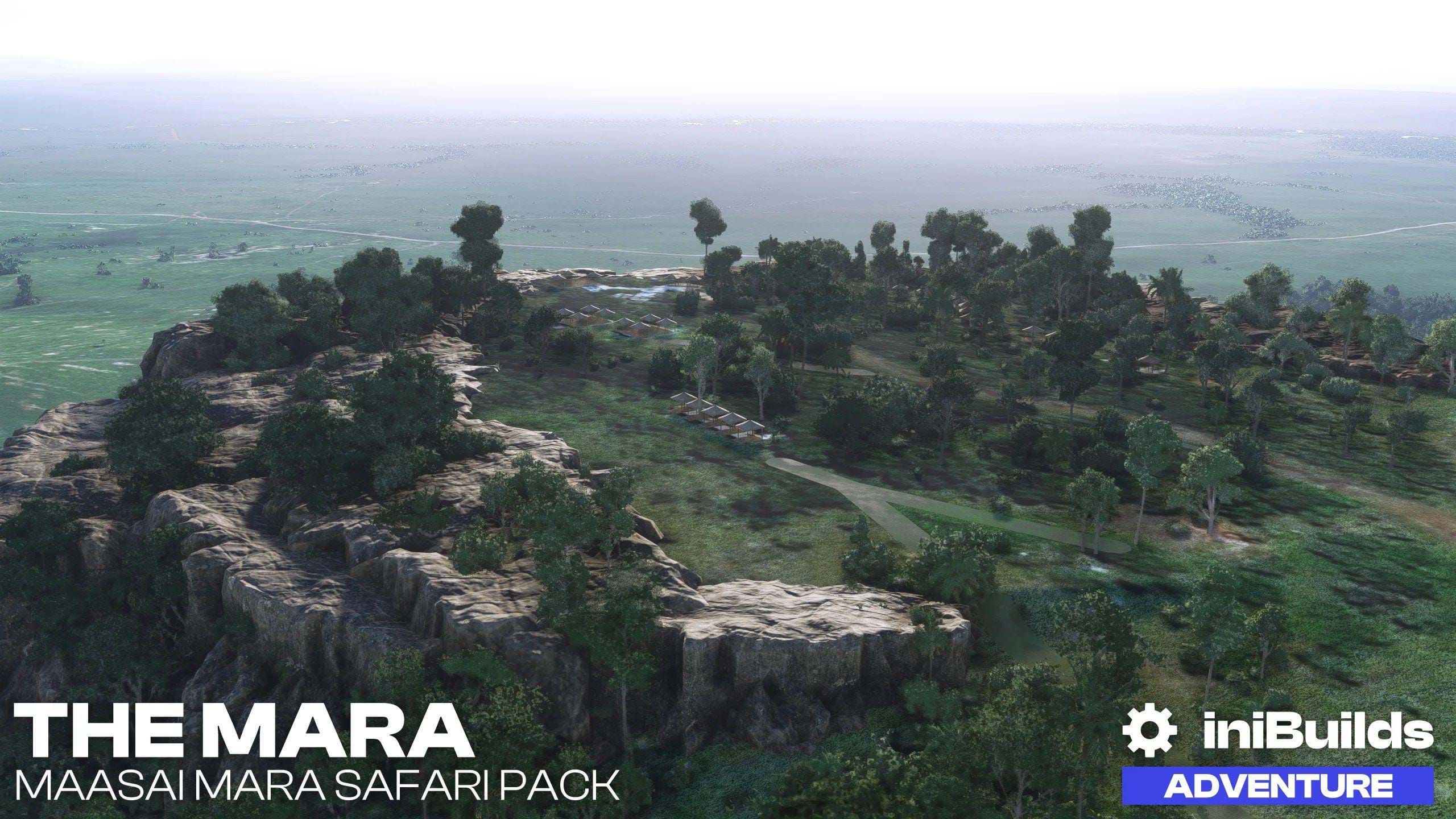 iniBuilds released free Maasai Mara Safari Pack scenery for MSFS