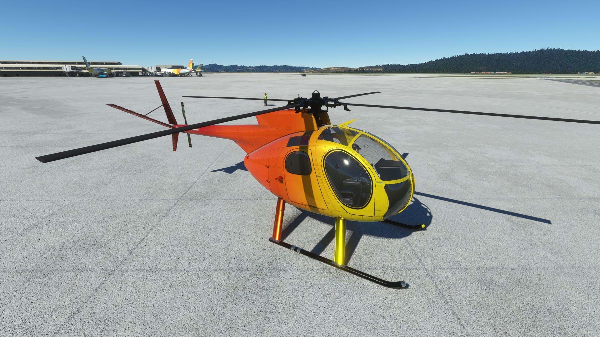 MSCENERY Hughes OH-6 for MSFS