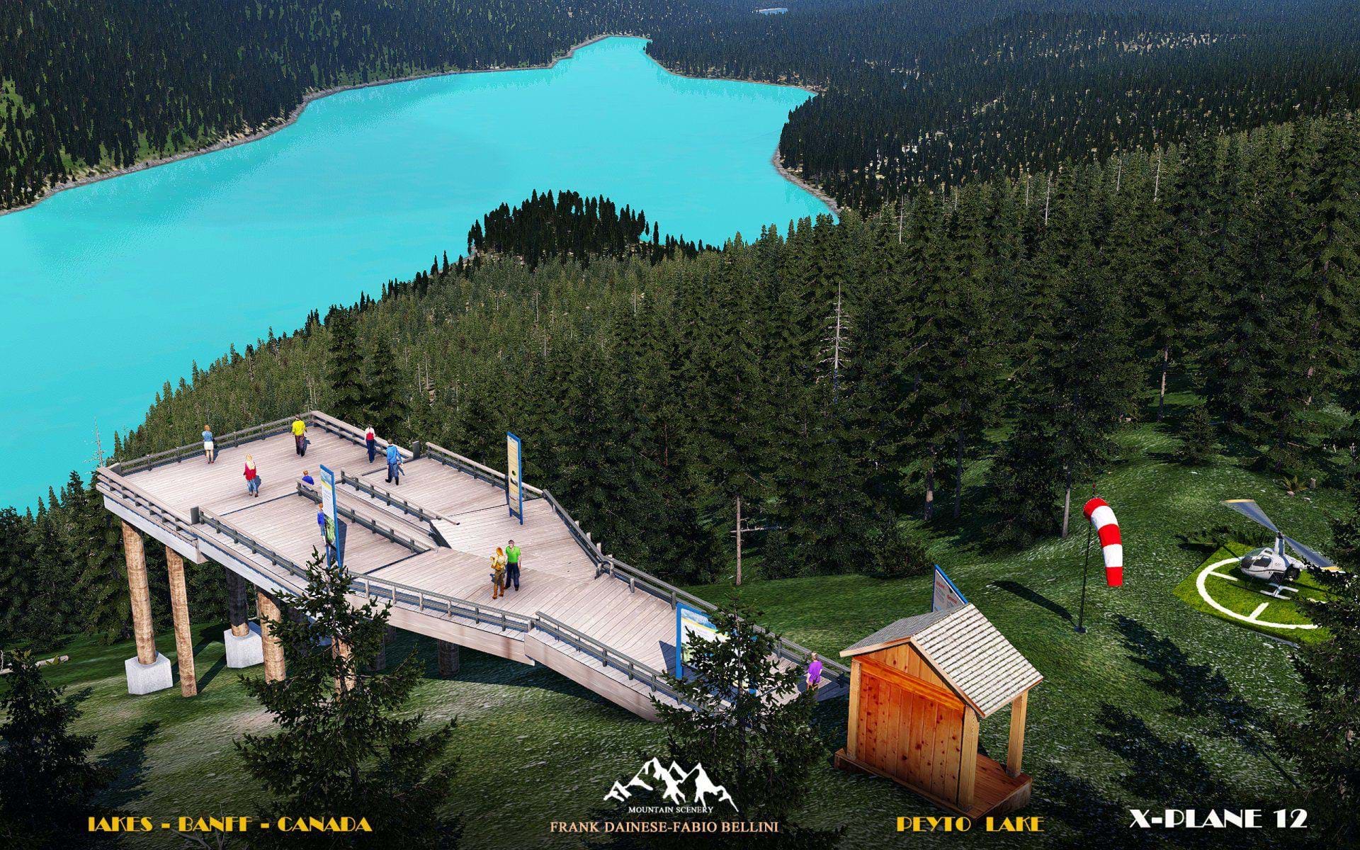 Frank Dainese and Fabio Bellini Banff National Park for X-Plane 12