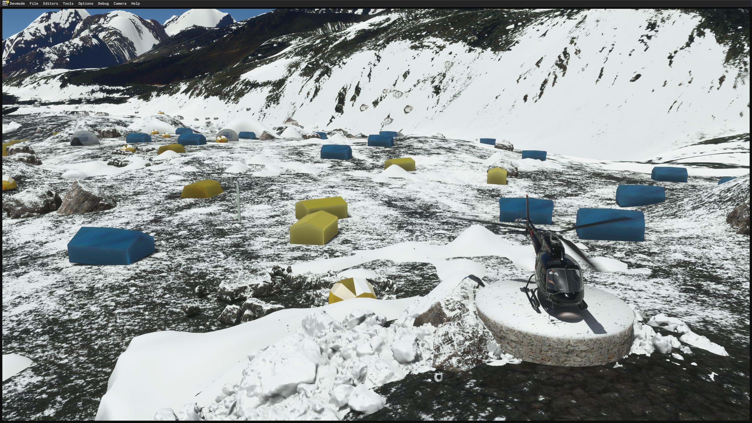 Kumari Scenery Development Everest helipads for MSFS
