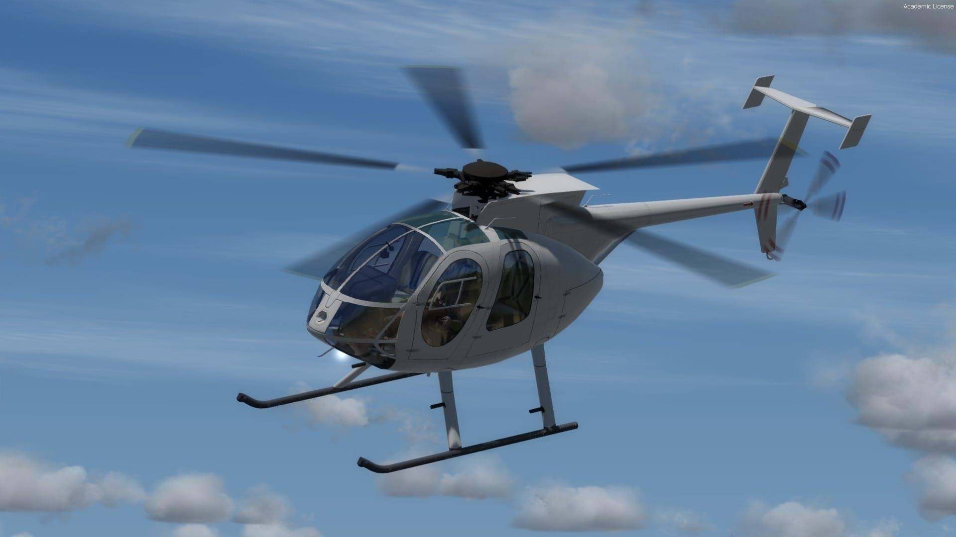 Eagle Rotorcraft Simulations MD500E for P3D