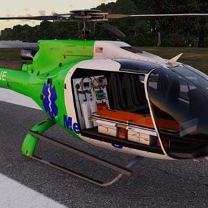 Ceds (HSF) released v1.2 of the EC130 for X-Plane