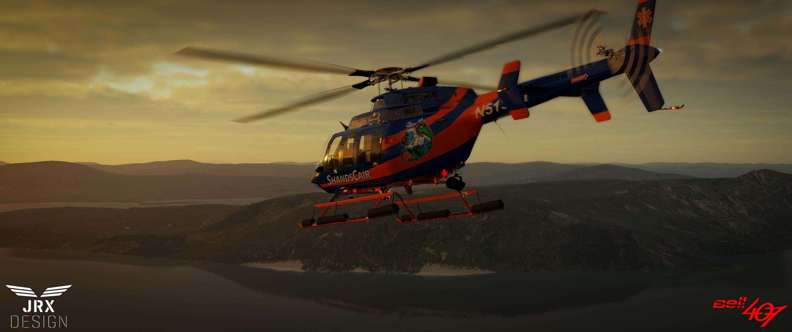JRX Design Bell 407 for X-Plane 12